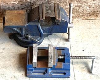 72 - 2 Central Forge Vices - 8"x 7" & 12" x 6"
