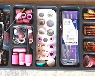 114 - Tray Lot of Assorted Welder's Tools

