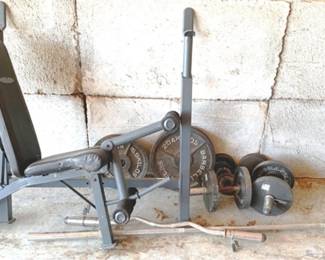 133 - Weight Bench with Weights - Impex Competitor
