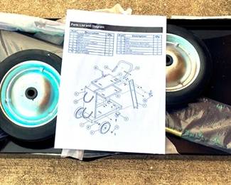181 - Metal Utility Cart (Not Assembled) all parts not confirmed
