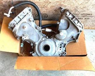 79 - Box with Motorcycle Engine Parts
