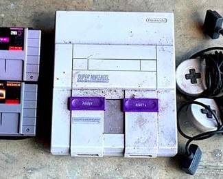 55 - Super Nintendo with 2 Controllers & 2 Games You are buying a used as-is electric/electronic item. We do not guarantee all components are present, and if it is not expressly stated, it is untested.
