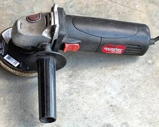71 - Drill Master 4.5" Angle Grinder - 12" x 9" You are buying a used as-is electric/electronic item. We do not guarantee all components are present, and if it is not expressly stated, it is untested.
