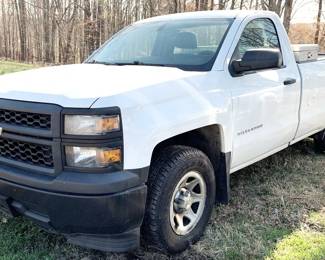 103 - 2014 Chevrolet Silverado C1500 Pickup Truck All factory original with metal toolbox - runs, was driven to location.
