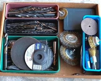 97 - Lot of Assorted Drill Bits & Grinder Brushes
