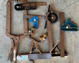 110 - Lot of Assorted Clamp & Rulers
