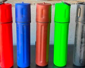 147 - 5 Plastic Storage Containers - 15" Tall

