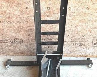 117 - Metal Motorcycle Stand - 37" x 34" x 16"
