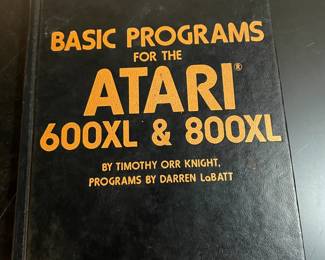 Basic Programs for the ATARI 600XL & 800XL Rare Book!