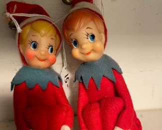 Vintage, Christmas. Knee-Hugger Elves--Almost as Cute as You!