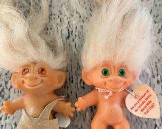 Vintage "Long Haired" Trolls & Tag