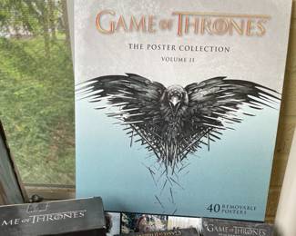 "GAME OF THRONES", Poster Book, Shot Glasses, Unopened Miscellaneous