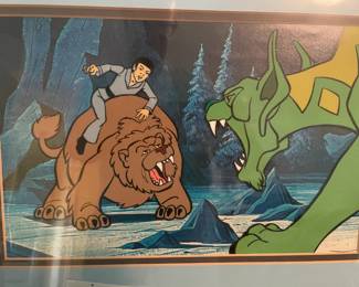 "Star Trek Yesteryear" Animation Cell, featuring young Teenager, Spock!