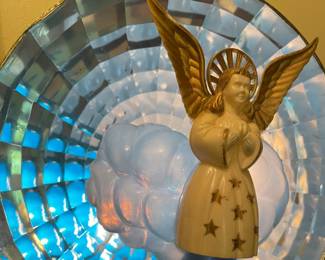 1940/50's Angel Christmas Tree Topper & Light--In Original Box --Works!