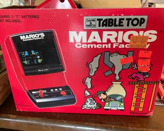 MARIO'S, Table Top, Cement Factory. Electronic Game, in Original Box!