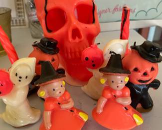 BOO! Gurley Candy Company, Spooky Set of Never lit, Vintage, Halloween Candles