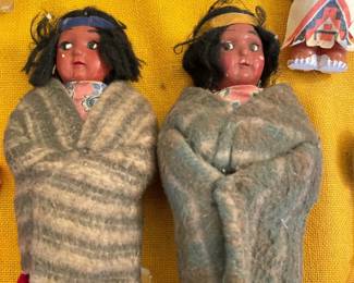 SKOOKUM Native American Souvenir Dolls