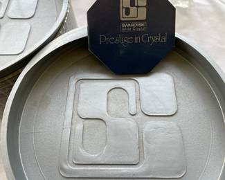 SWAROVSKI "Prestige in Crystal" Candle Holders in Original Boxes