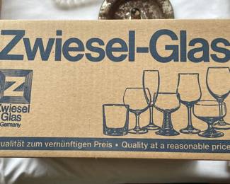 Zweisel-Glas Wine &/or Beverage Glasses--Beautiful Colors and Design