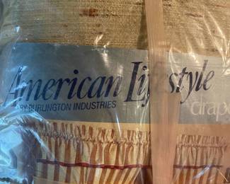 "American Lifestyle" Living Room Draperies, Original Unopened Packaging, 1960/70's