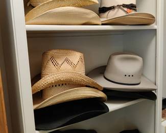 BELT BUCKLES, COWBOY HATS AND BOOTS