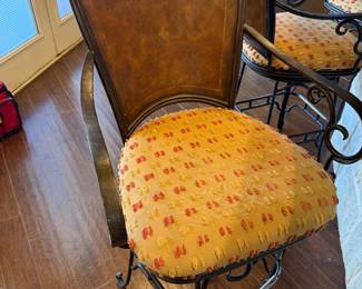 Five bar stools, heavy and beautiful 