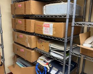 Boxes of color glass rods for melting and making glass jewelry 