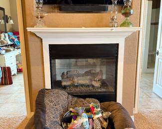 Dog beds and toys