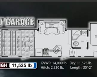 Floor plan for 2010 M3010 Heartland Cyclone
