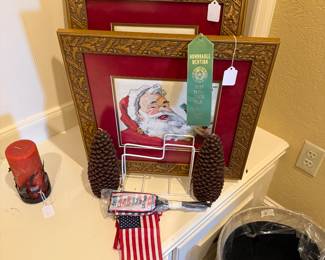 Embroidered prize winners from East Texas State Fair 4 Coke Santa