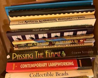 Books on making glass beads and other items