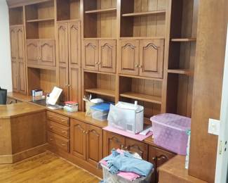 Custom cabinetry - create an executive office suite or library