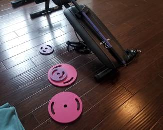 Workout bench & weights