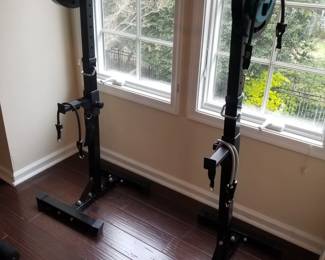 Weightlifting stand and weights