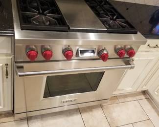 36" dual fuel Wolf range
