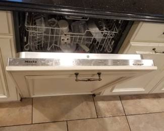 Miele dishwasher with stainless steel interior