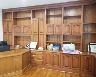 Custom cabinetry - create an executive office suite or library