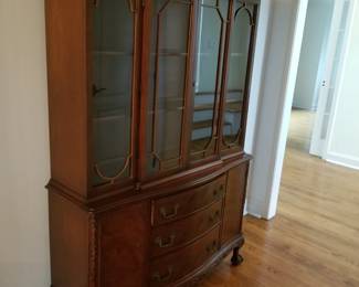 Stunning formal Federal style china cabinet