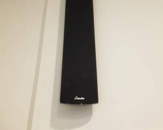 GoldenEar home theater includes TV, sound bar, 4 speakers & sub-woofer