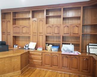 Custom cabinetry - create an executive office suite or library
