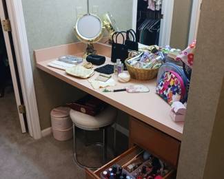 Tons of makeup and nail polish