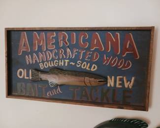 Nautical fishing advertisement