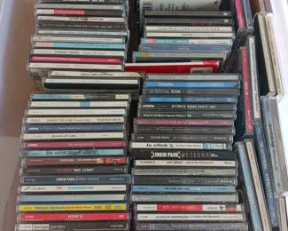 Music CDs rock and roll and rap