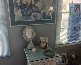 Wicker end table