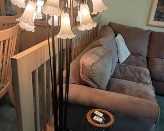 Art glass floor lamp