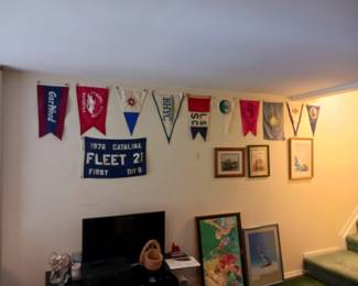 Flag collection from several yacht clubs