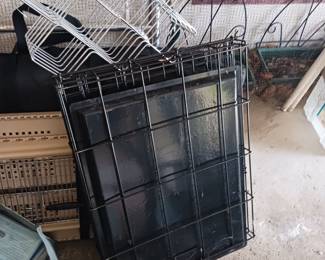 Portable dog kennel for a medium sized dog