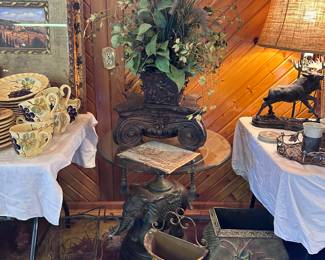 Side table and decor