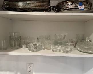 Lot 65 | Assorted Glassware Votives Trinket Dish w LId,