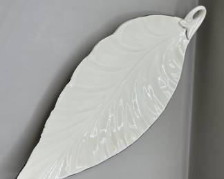 Lot 29 | Vintage Lenox Large Leaf Rimmed Dish